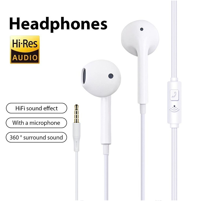 Running Gear Headphones - 3,5 mm bedrade oortelefoon met microfoon