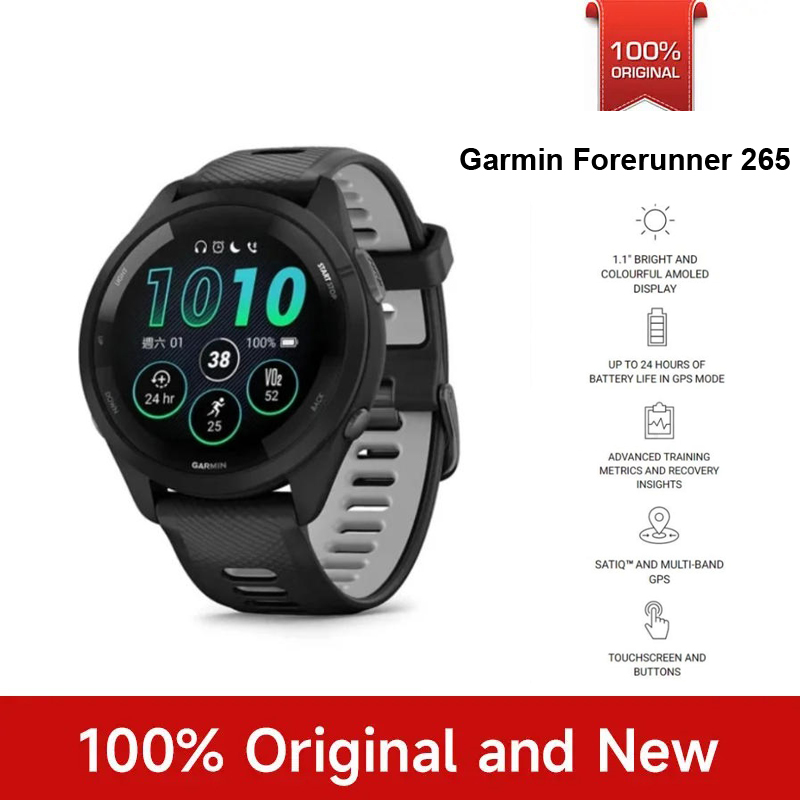 Gps Running Watch - Garmin Forerunner 265 Sporthorloge Outdoor GPS