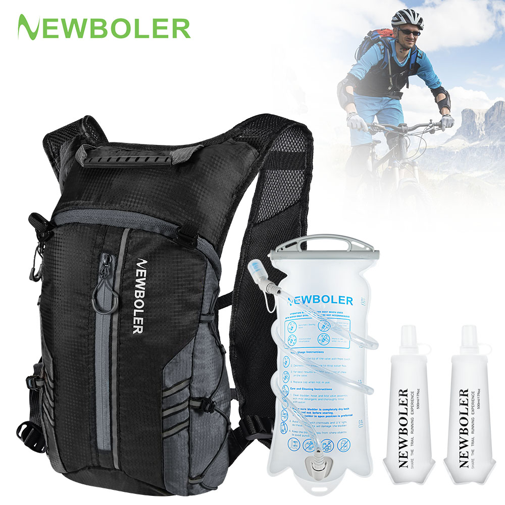 Running Gear Water - Hardlooprugzakvest met waterfles drinkzak, lichtgewicht fietsen