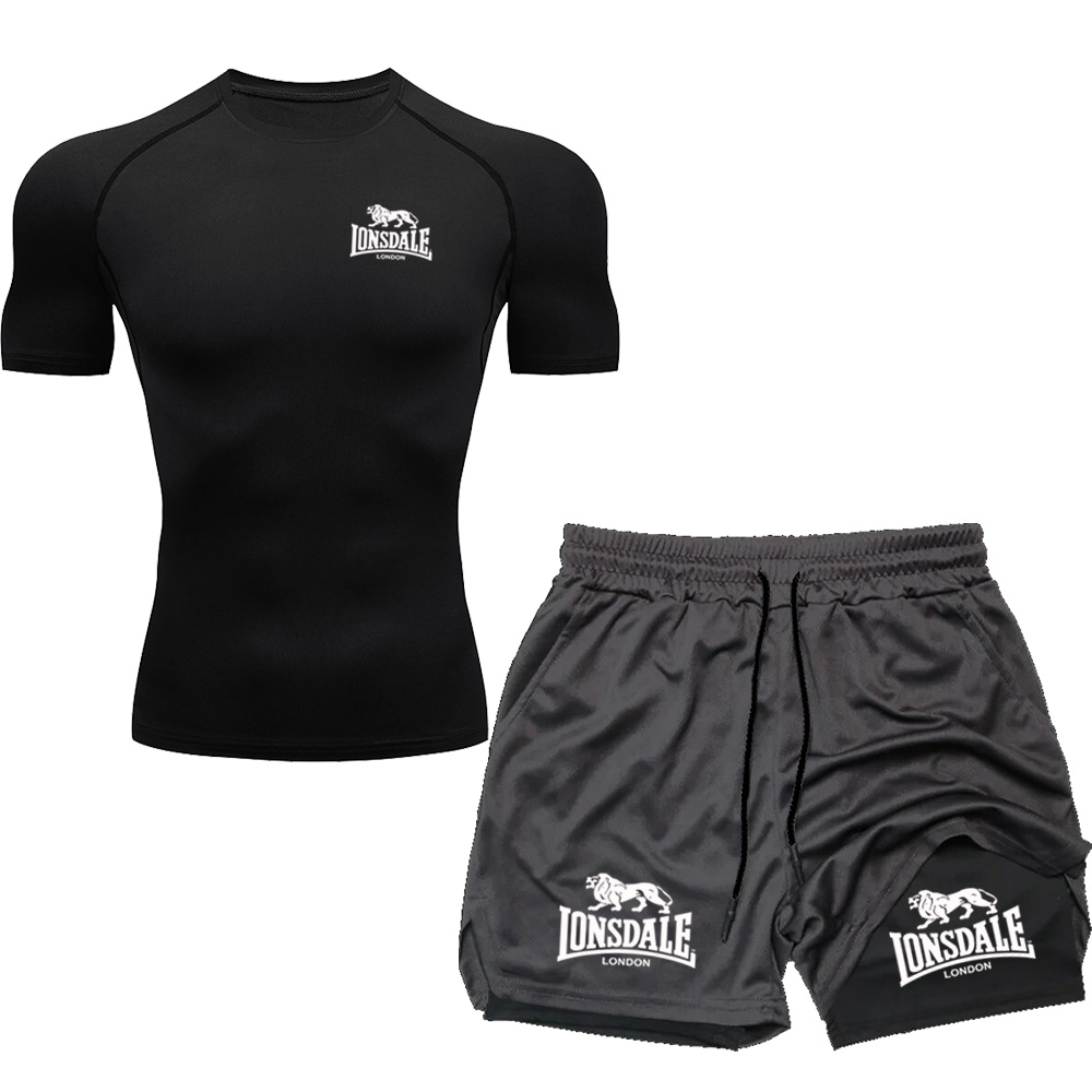 Running Jogging Gear - LONSDALE Heren multi-pocket shorts Strand sport-