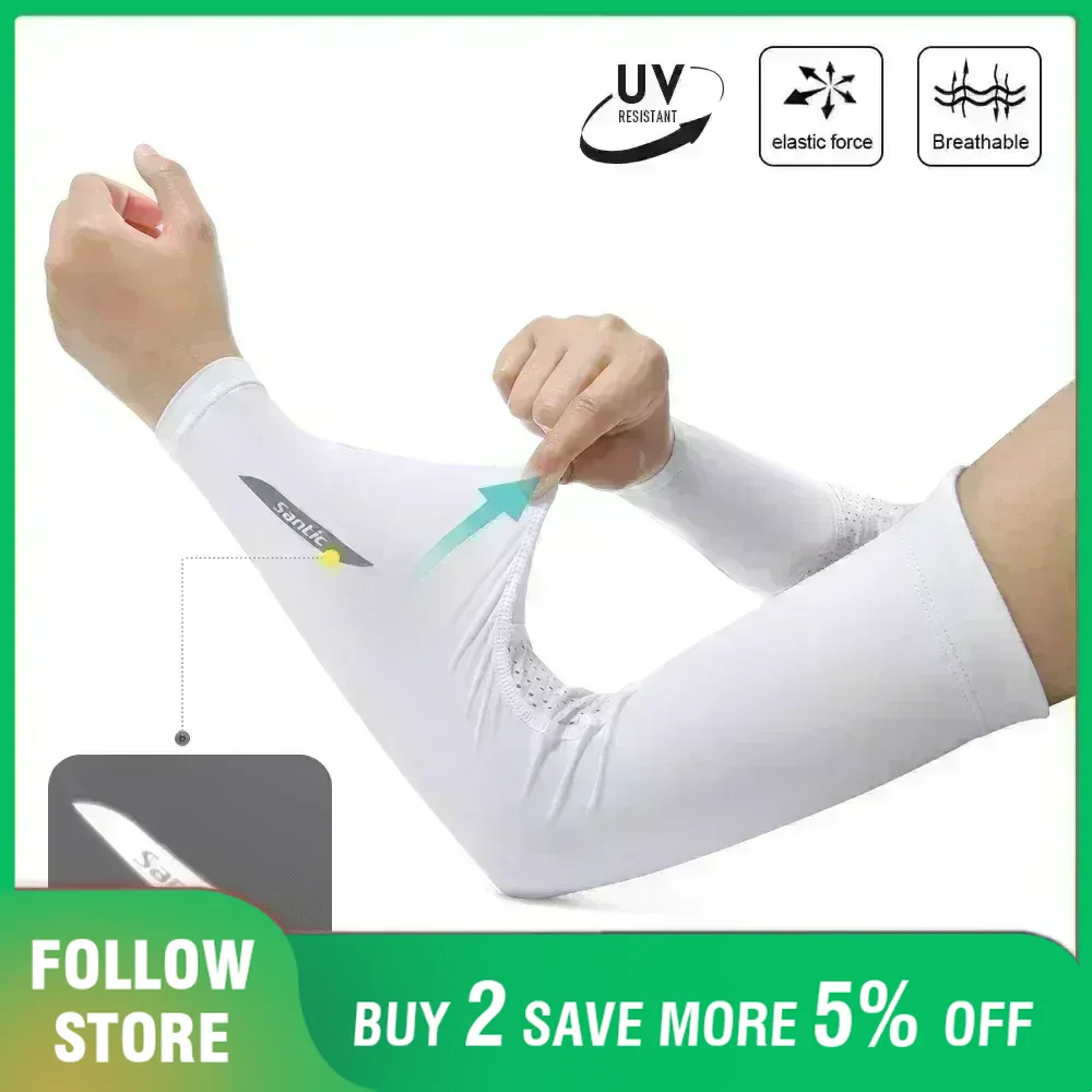 Running Gear Satisfy - Santic Sports Arm Compressiemouwen Nieuwe zomer