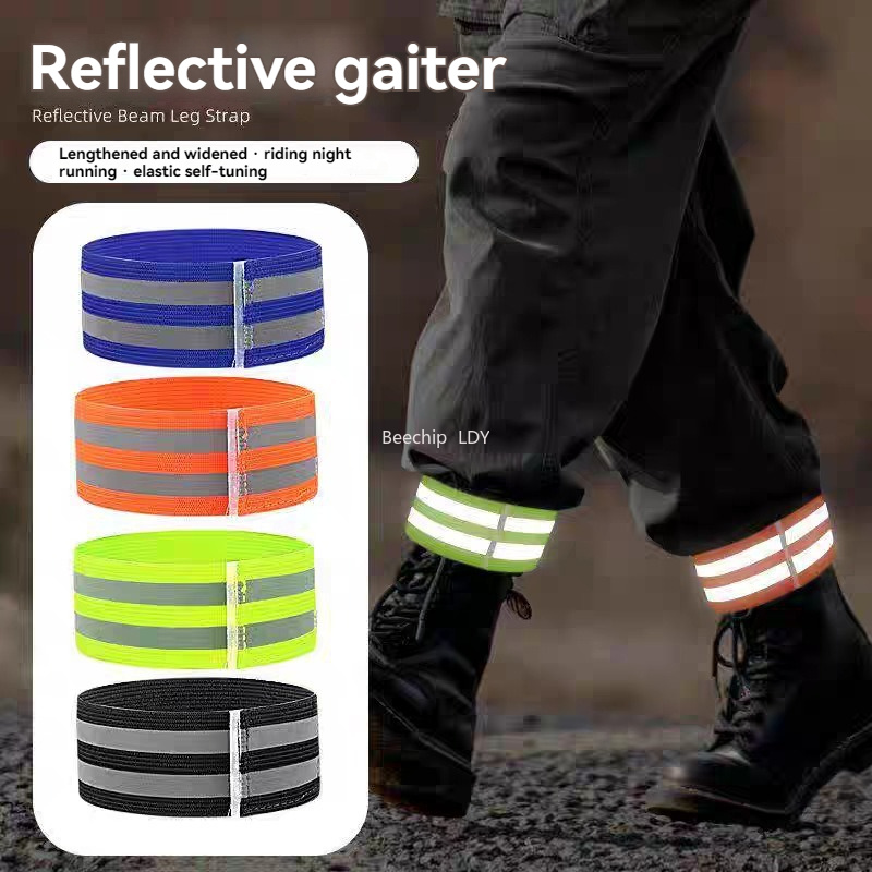 Running Gear Parts - Reflecterende fietsbroekbanden Nachtrijgamaschen voor racefietsen, wandelen