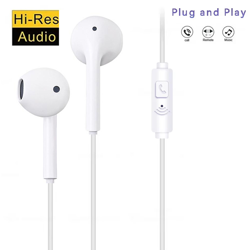Running Gear Headphones - 3,5 mm bedrade headset met microfoon