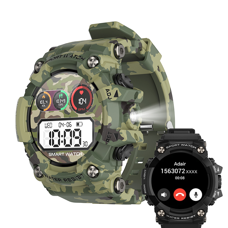 Gps Running Watch - Heren buitensport smartwatch Bluetooth-oproepkompas Waterdichte gezondheidsmonitor