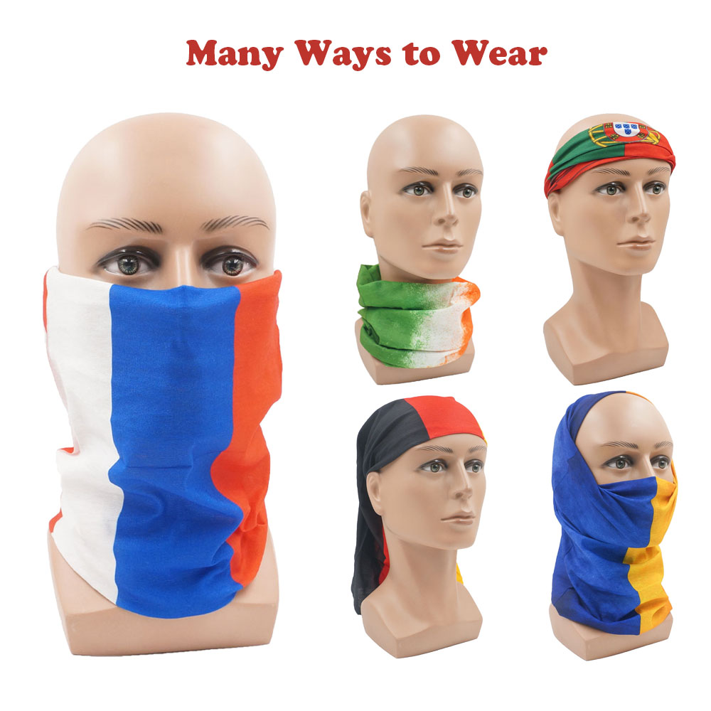 Running Gear For Men - Europese landen Gezichts- en nekbeschermer Nationale