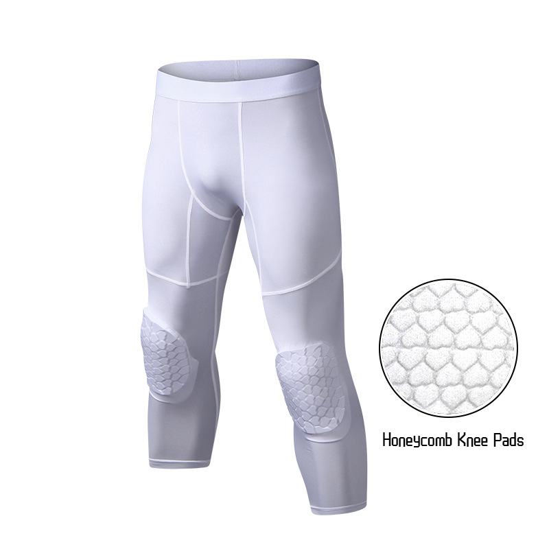 Running Gear Satisfy - Basketbalbroek Voor Heren Met Kniebeschermers 3/4