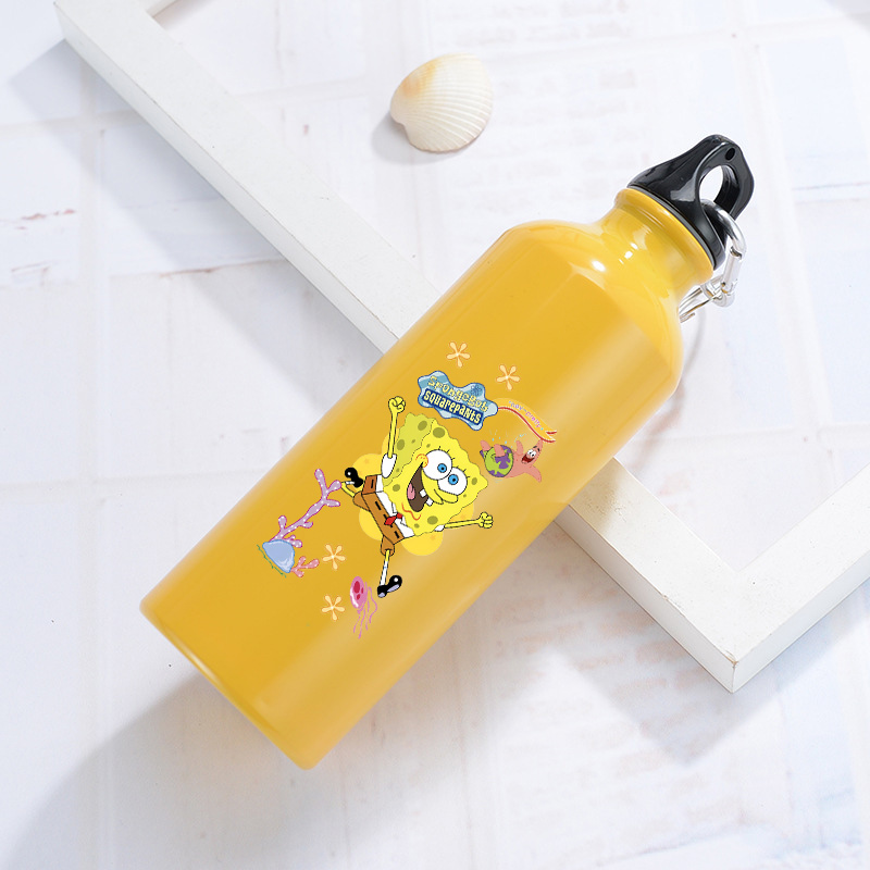 SpongeBobs aluminium waterfles - Running Gear Water recensie en prijs