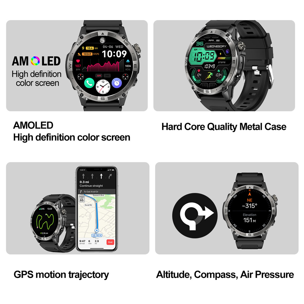 NORTH EDGE GPS Sport Smart Wat - Gps Running Watch recensie en prijs